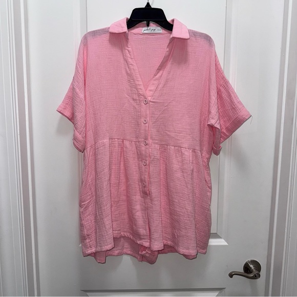 Petal & Pup Light Pink Romper - Picture 2 of 7